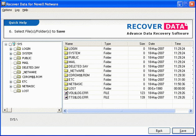 Novell Server Recovery Software