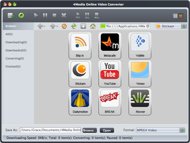 4Media Online Video Converter for Mac