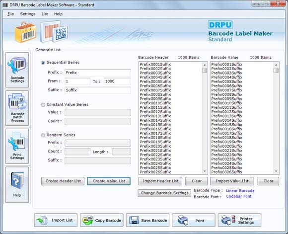 Barcode Free Generator