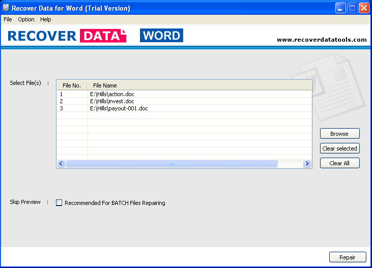 Microsoft Word 2007 File Recovery