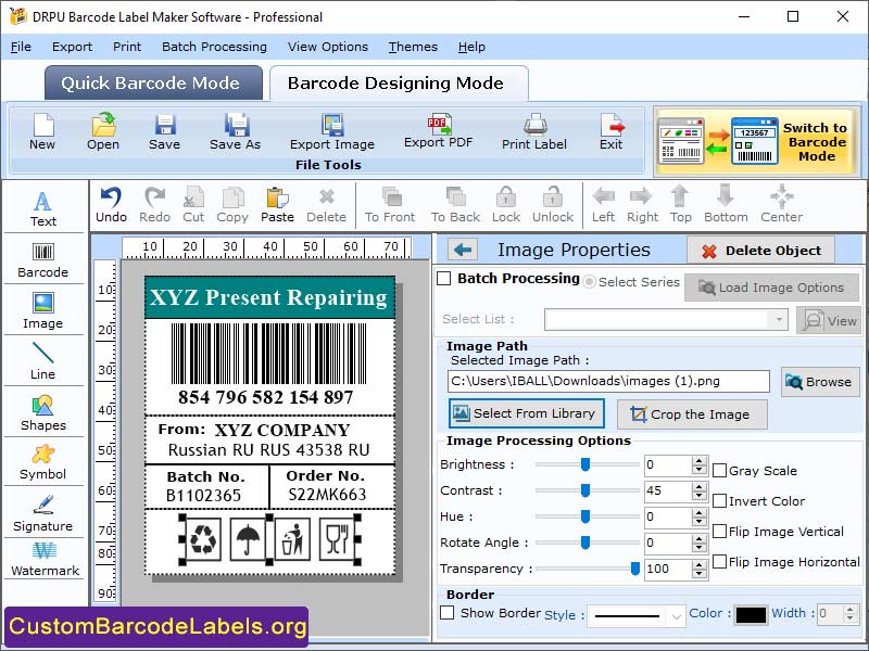 Create Barcode