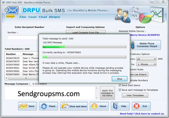 SMS Software BlackBerry