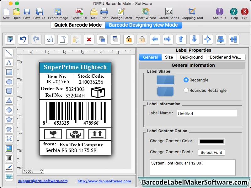 Free Barcode Maker Mac