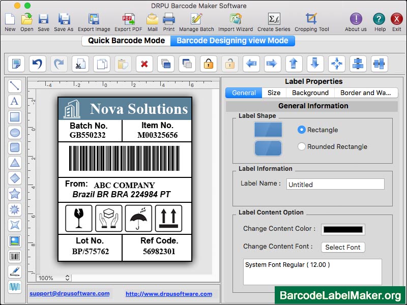 Free Barcode Maker for Mac