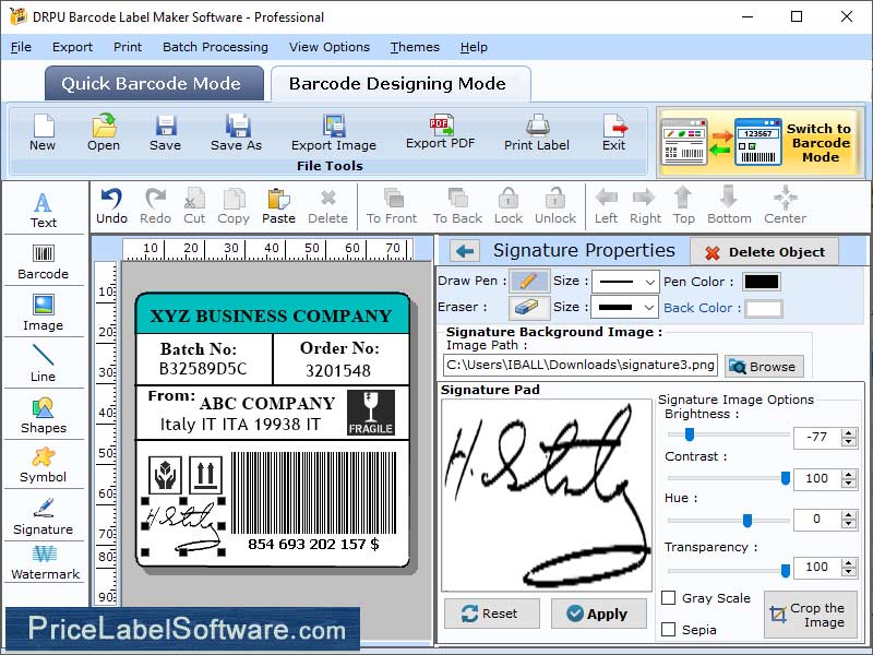 Barcode Code 128