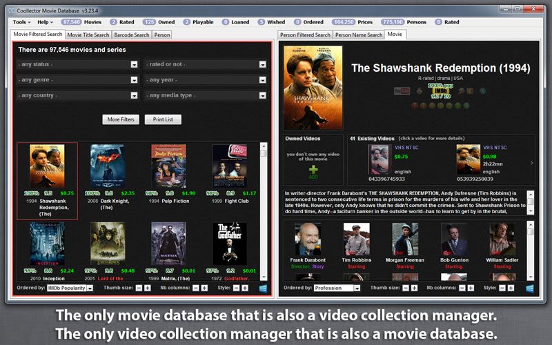 Portable Coollector Movie Database