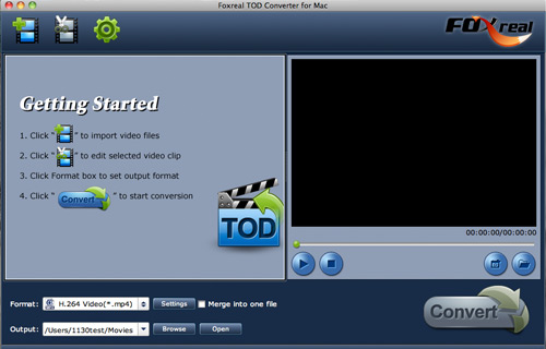 Foxreal TOD Converter for Mac