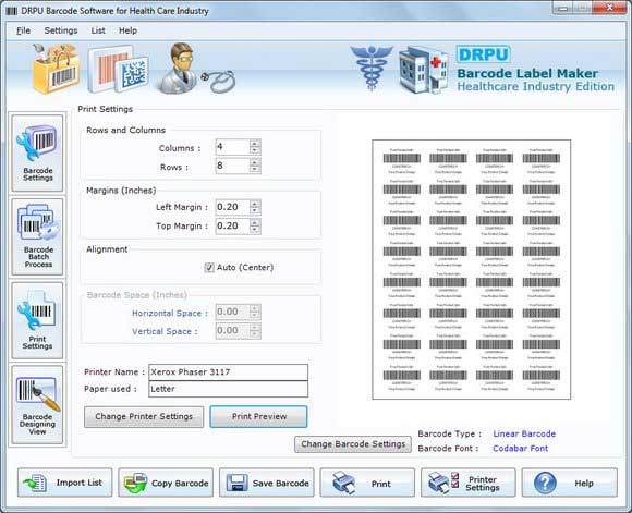 Healthcare Barcodes Generator