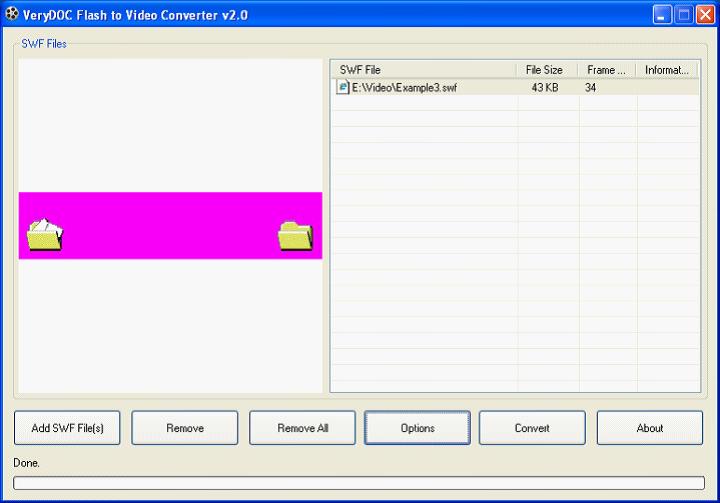 Flash to ASF Converter