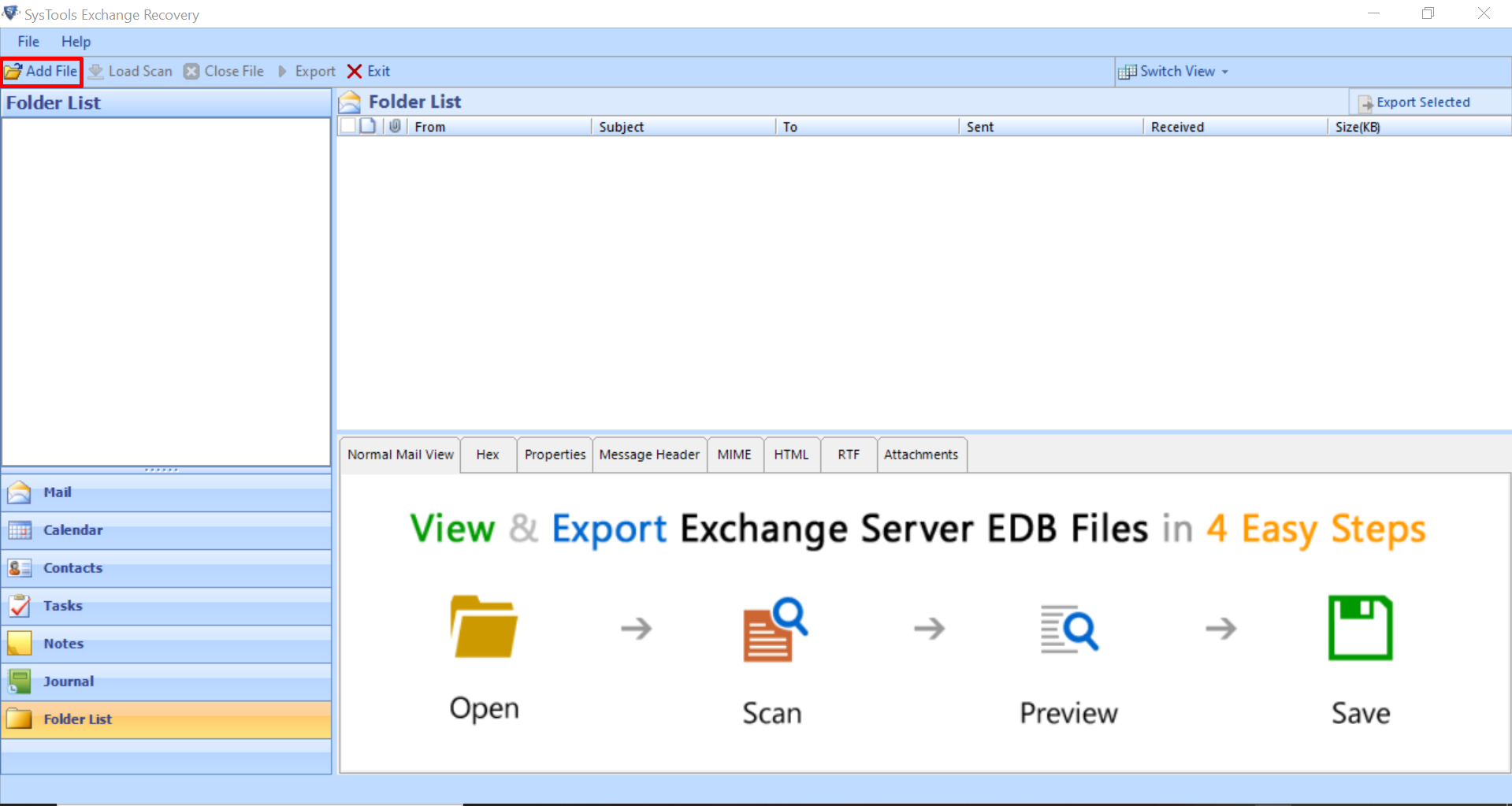 SysTools Exchange Recovery
