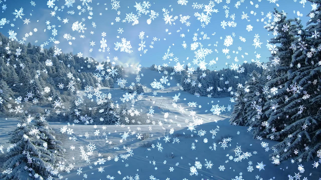 Snowy Desktop 3D Screensaver