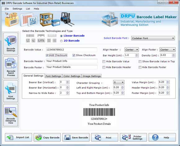 Manufacturing Industry Barcode
