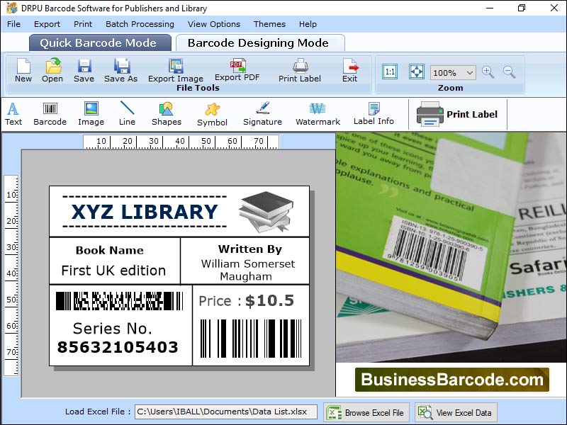 Barcode for Library System