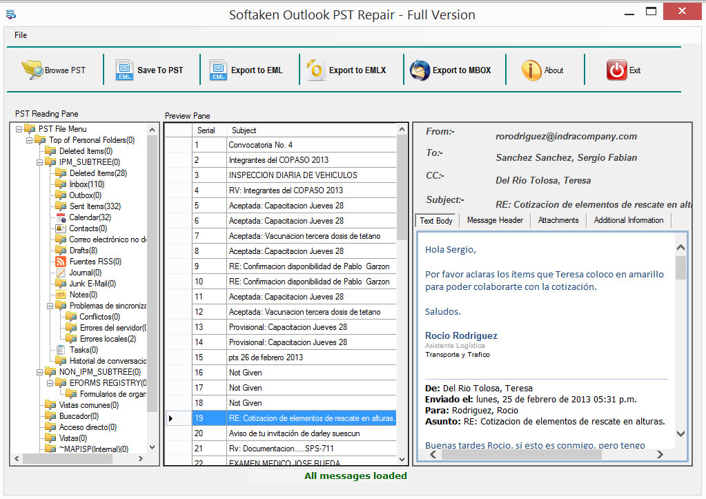 Free Outlook PST Repair