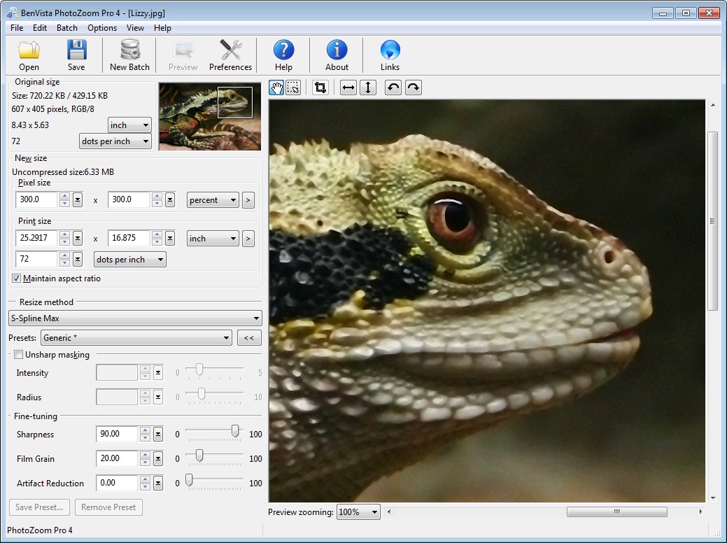 PhotoZoom Pro 4