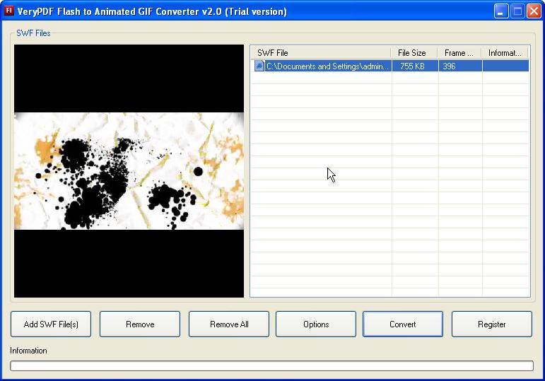Flash to GIF Animation Converter