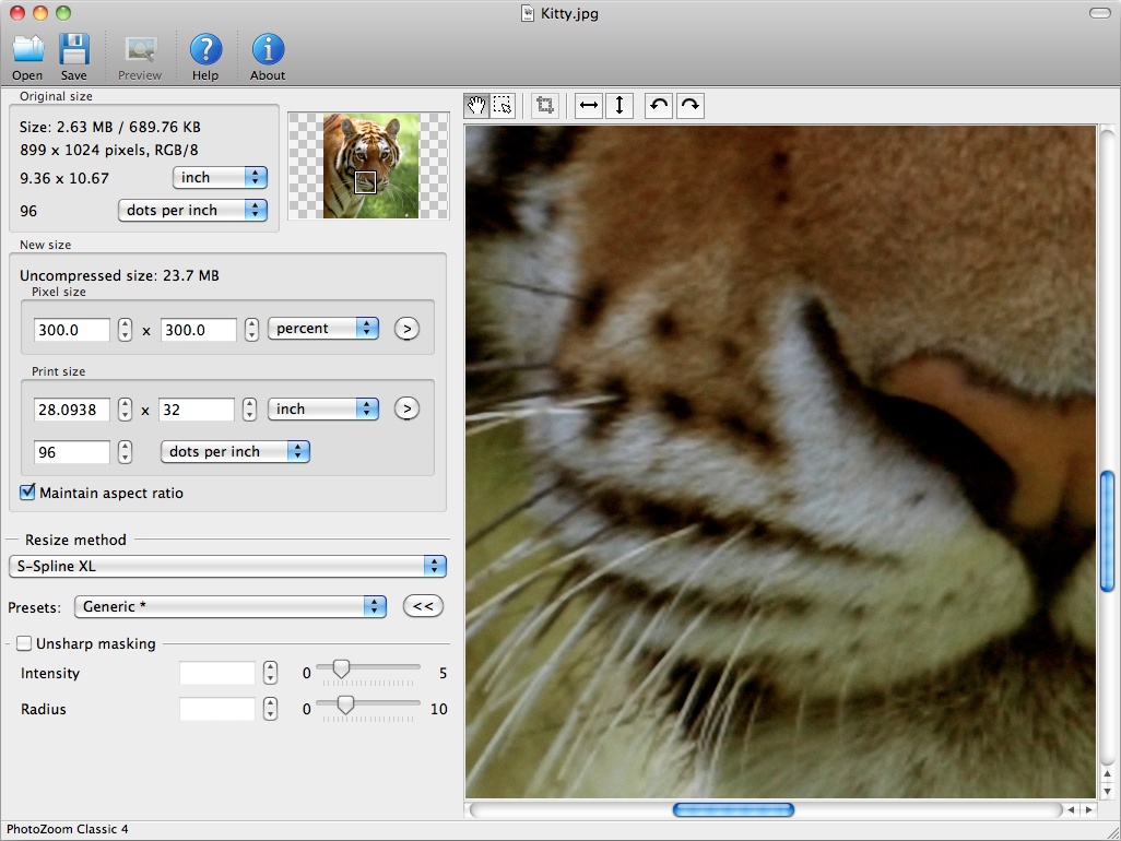 PhotoZoom Classic 4 for Mac