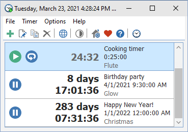 Free Countdown Timer Portable