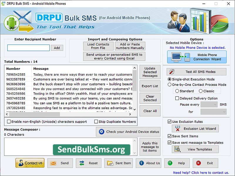 Android SMS Sender