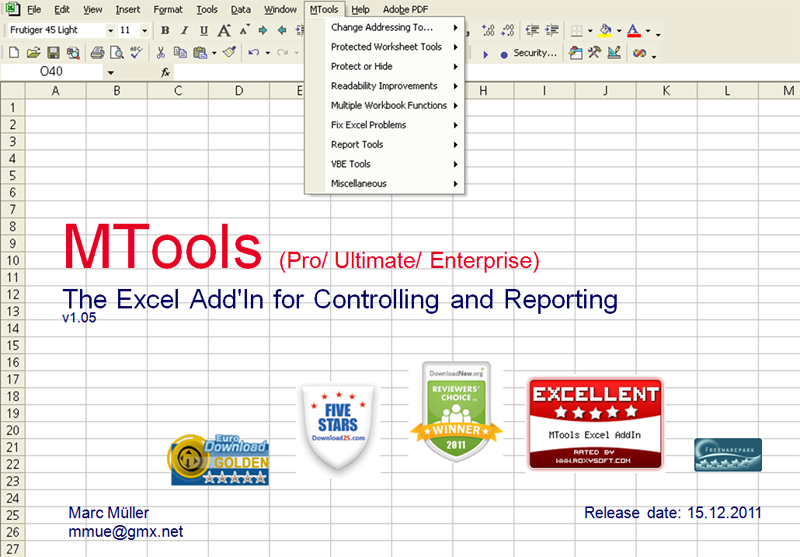 MTools Ultimate Excel Plug-In