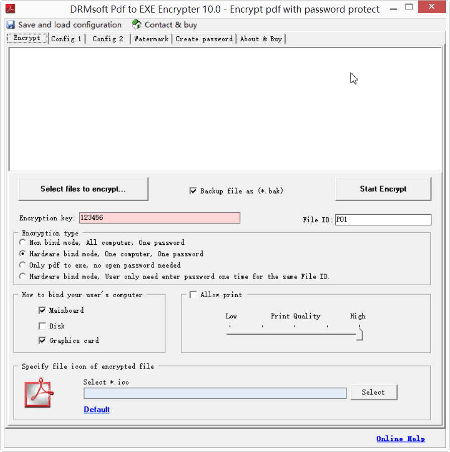 DRMsoft Pdf to EXE Encrypter
