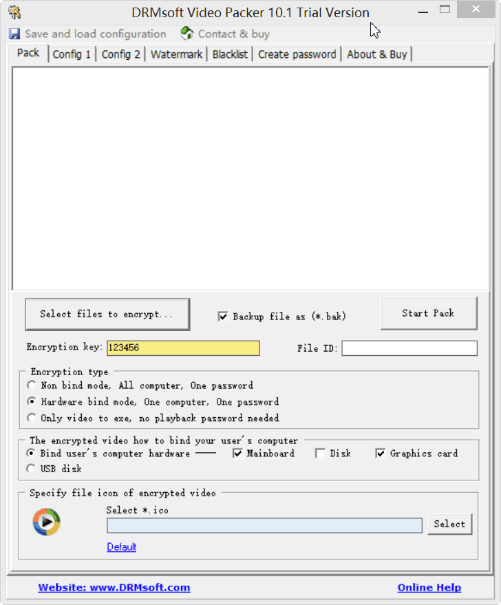 DRMsoft Video Packer