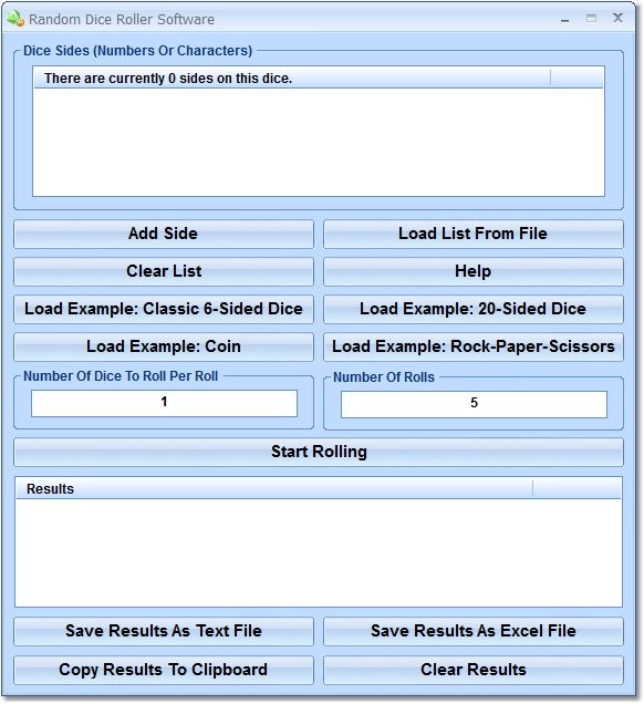Random Dice Roller Software
