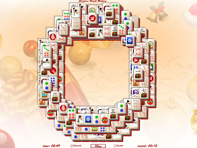 Christmas Wreath Mahjong