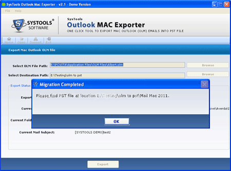 Convert OLM to PST Format