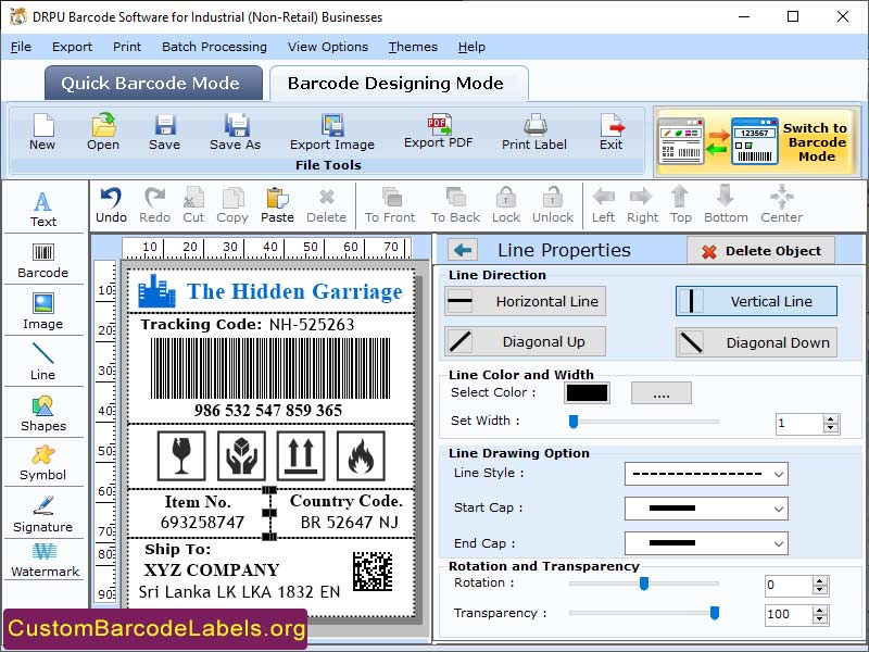 Warehouse Industry Barcode Downloads