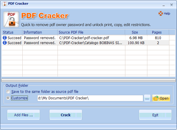 PDF Cracker Tool