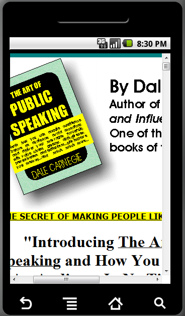 The Art of Public Speaking Mobile Web