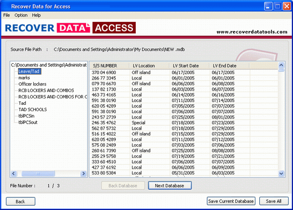 MDB Database Recovery Software