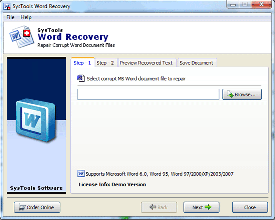 Repair Corrupt Word File