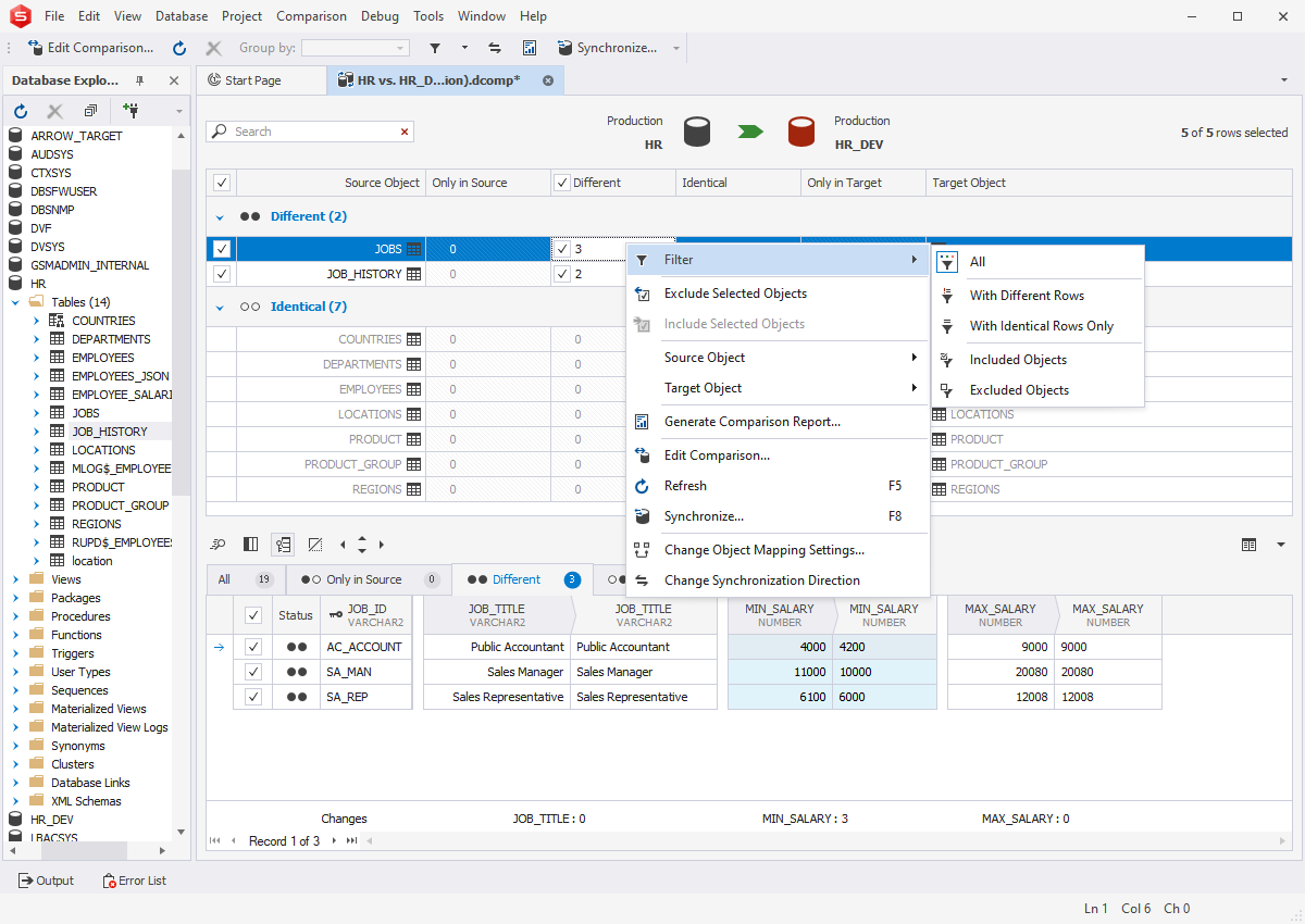 dbForge Studio for Oracle