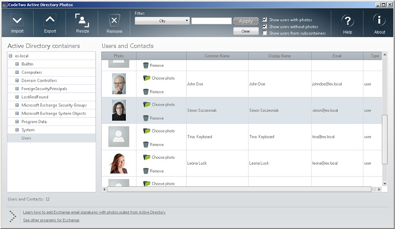CodeTwo Active Directory Photos