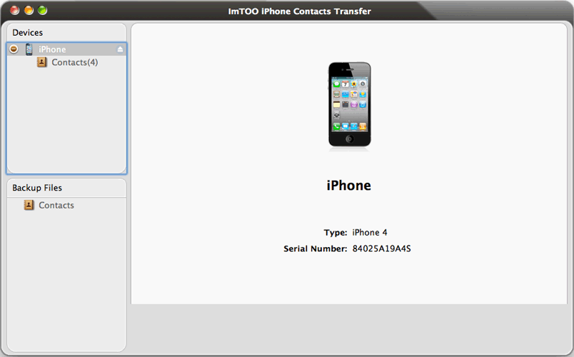 ImTOO iPhone Contacts Transfer for Mac