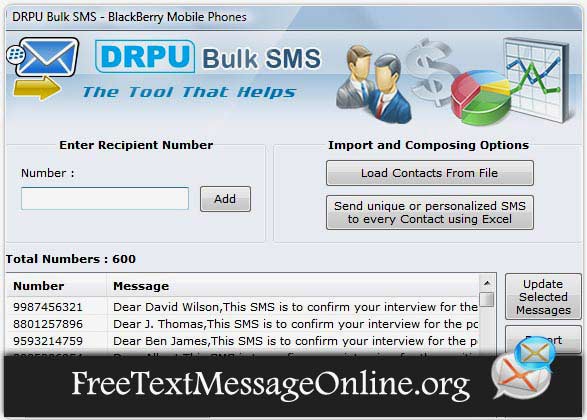 BlackBerry SMS App