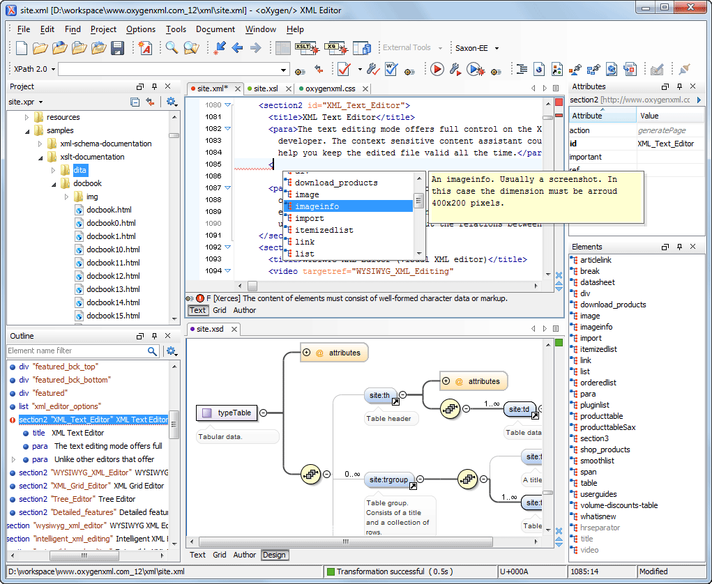oXygen XML Developer
