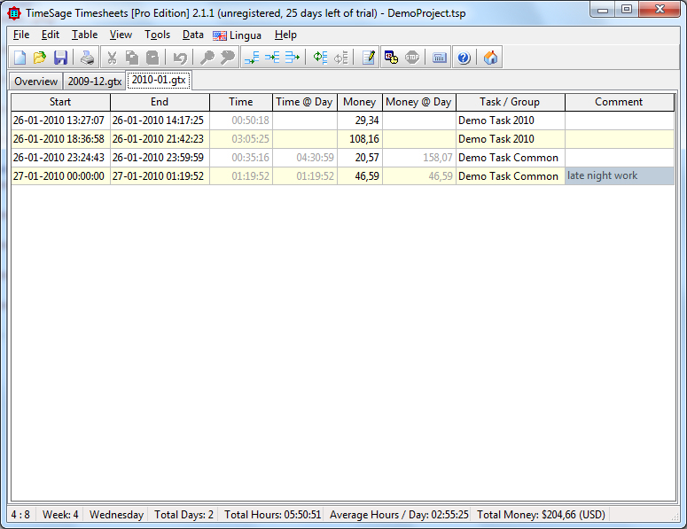 TimeSage Timesheets - Free Edition