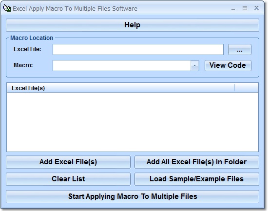 Excel Apply Macro To Multiple Files Software