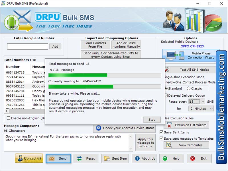 Bulk SMS Messaging