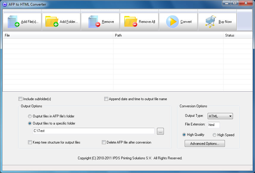 AFP to HTML Converter