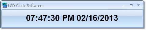 LCD Clock Software