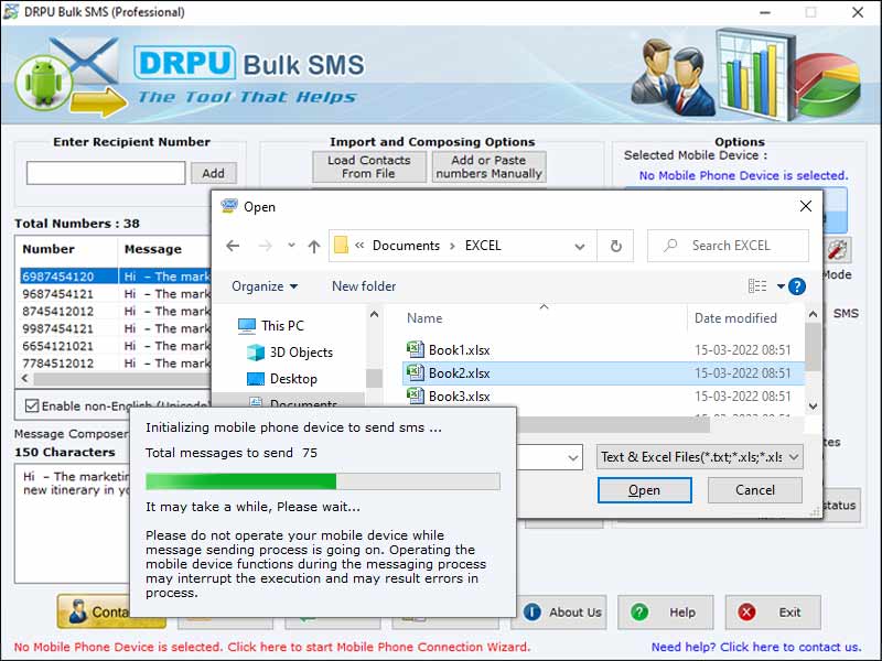 Bulk SMS from PC