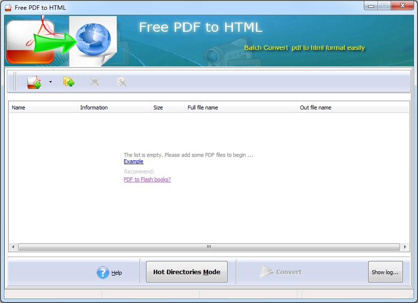 Eaglesoft Free PDF to HTML Converter