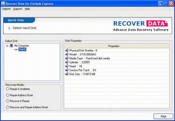 Microsoft DBX Recovery