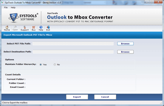 Convert Outlook PST to MBOX