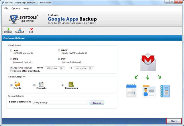 Google Apps Email Backup