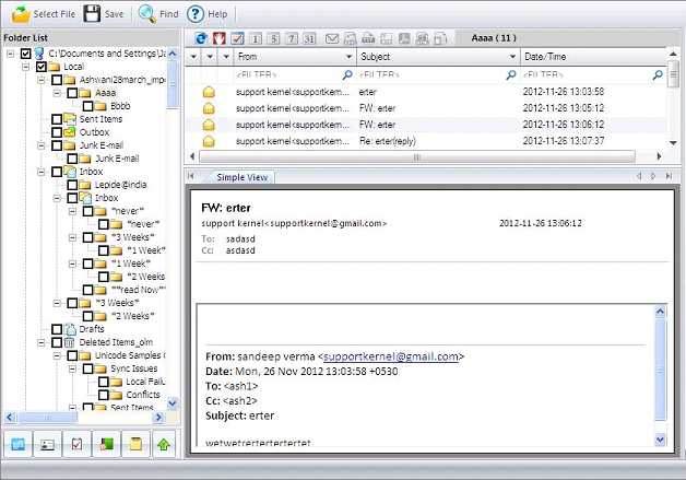 MAC OLM to PST Conversion